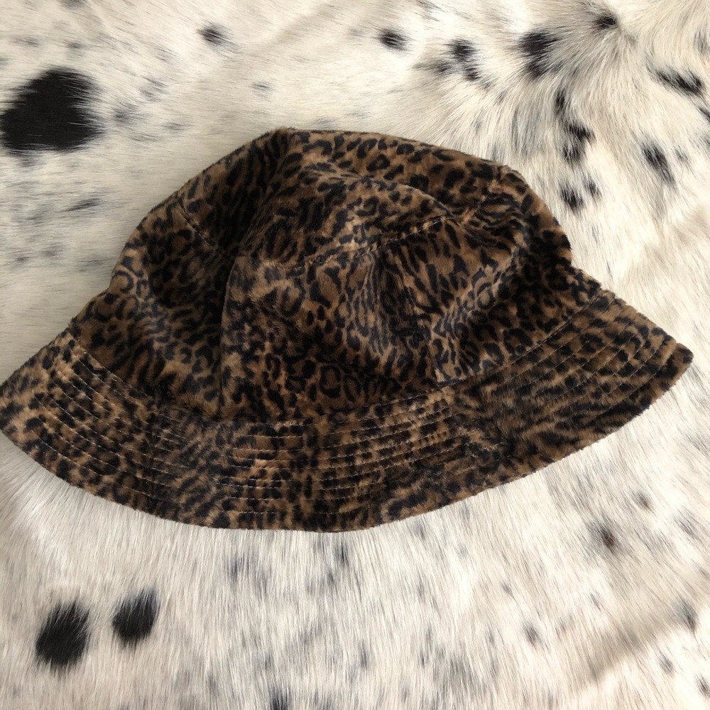 Vintage Brown Cheetah Print Bucket Hat